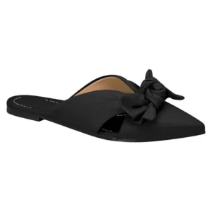 Mule Vizzano Laço Bico Fino Preto