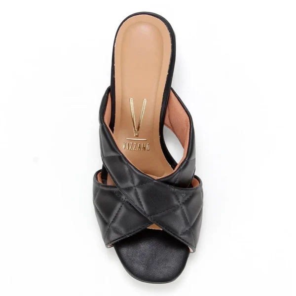 Tamanco Vizzano Salto Bloco Matelassê Feminino - Preto - Imagem 4