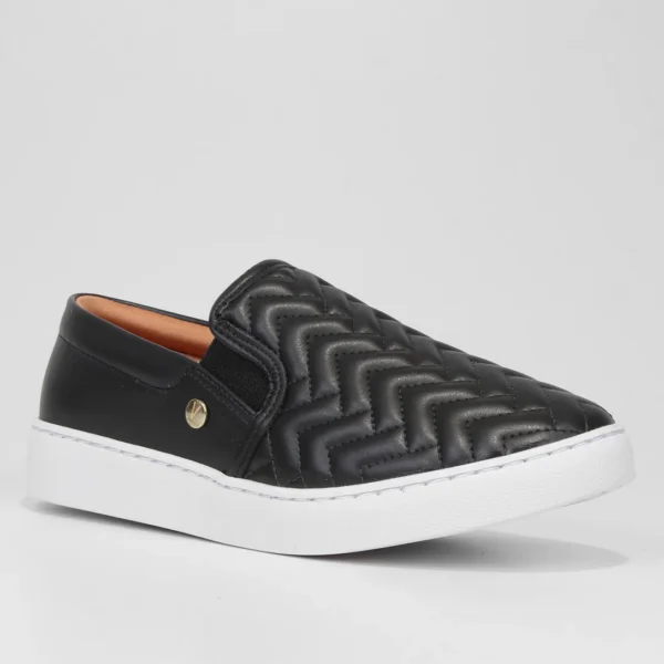 Slip On Vizzano Matelassê Feminino - Preto - Imagem 2