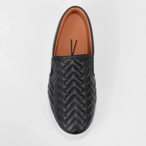 Slip On Vizzano Matelassê Feminino - Preto - Imagem 4
