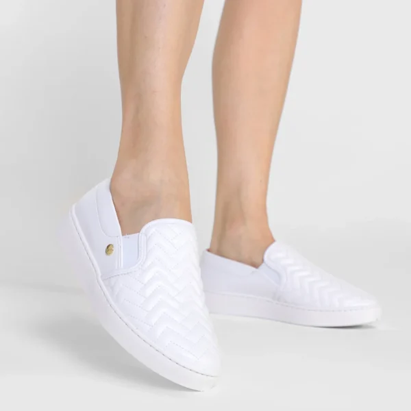 Slip On Vizzano Matelassê Feminino - Branco - Imagem 6