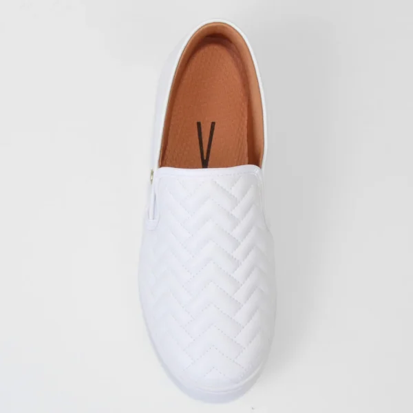 Slip On Vizzano Matelassê Feminino - Branco - Imagem 4