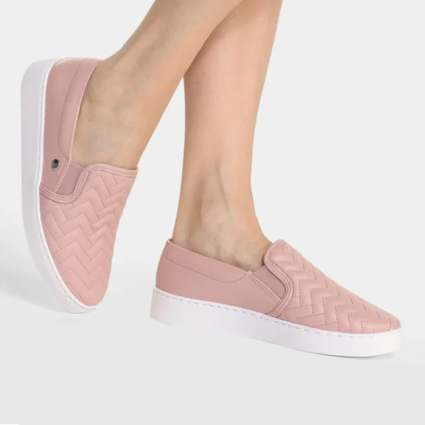 Slip On Vizzano Matelassê Feminino - Rosa Claro - Imagem 5