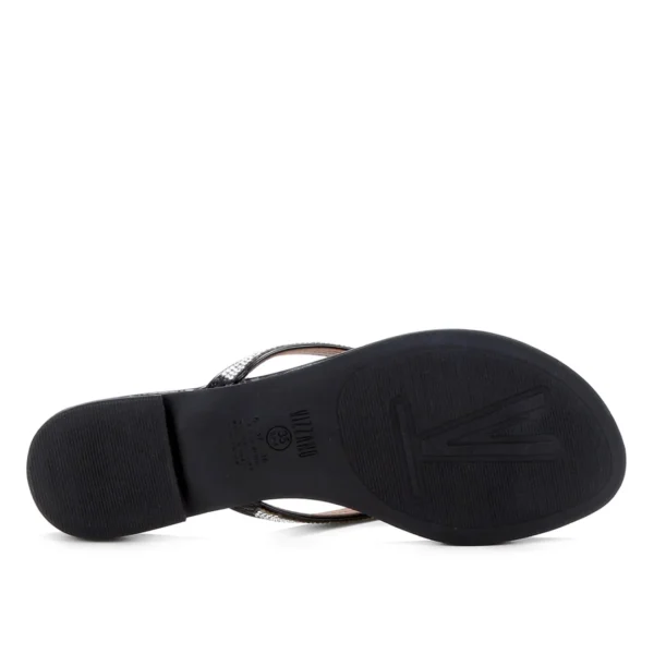 Rasteira Vizzano Strass - Preto - Imagem 5