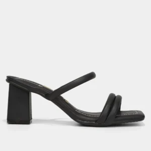 Tamanco Vizzano Salto Médio Feminino - Preto
