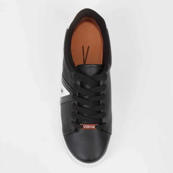 Tênis Vizzano Casual Cano Baixo Feminino - Preto+Branco - Imagem 5