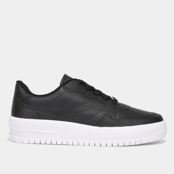 Tênis Vizzano Casual Feminino - Preto + Branco