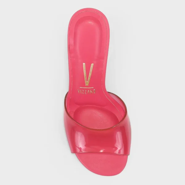 Tamanco Vizzano Salto Bloco Alto Vinil - Rosa - Imagem 4