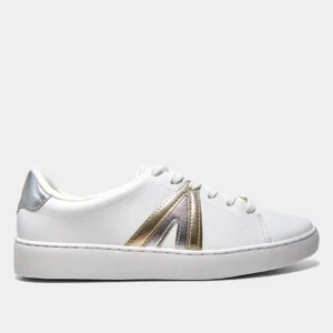Tênis Vizzano Casual Feminino - Branco + prata