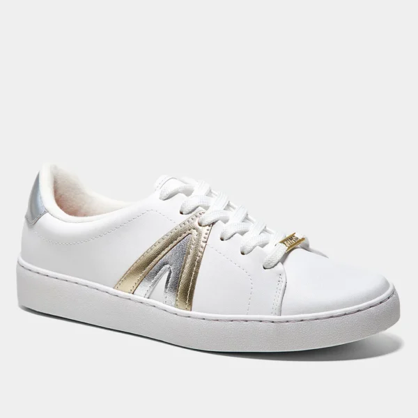 Tênis Vizzano Casual Feminino - Branco + prata - Imagem 2