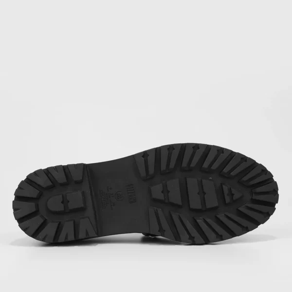 Loafer Vizzano Salto Baixo Tratorado Feminino - Preto - Imagem 5