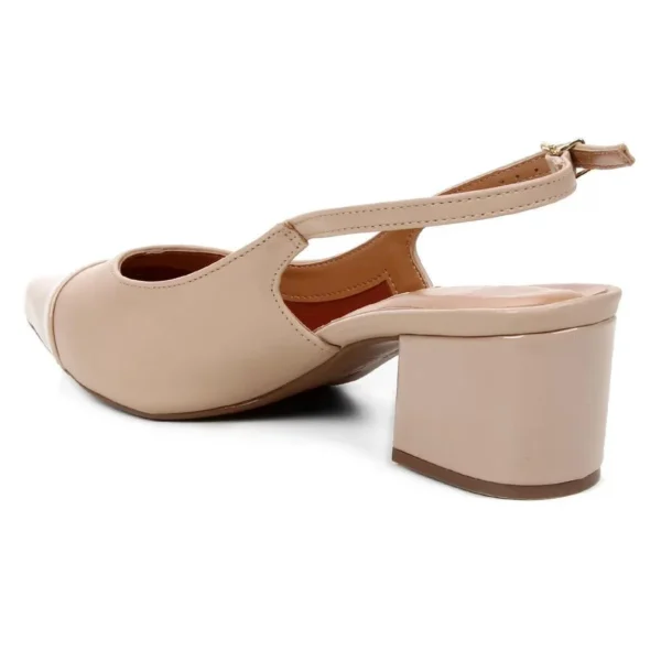 Mule Vizzano Salto Bloco Nude - Imagem 3