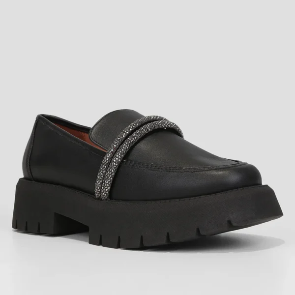 Mocassim Vizzano Brilho Tratorado Feminino - Branco + prata - Imagem 2