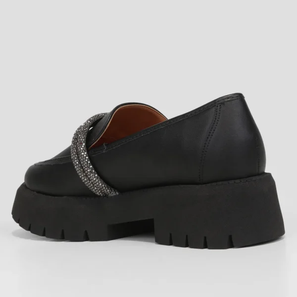 Mocassim Vizzano Brilho Tratorado Feminino - Branco + prata - Imagem 3