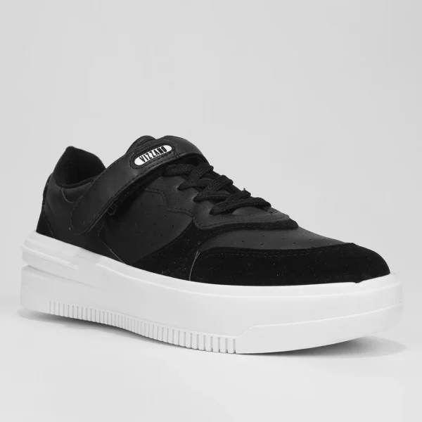 Tênis Vizzano Recortes Feminino - Preto + Branco - Imagem 2