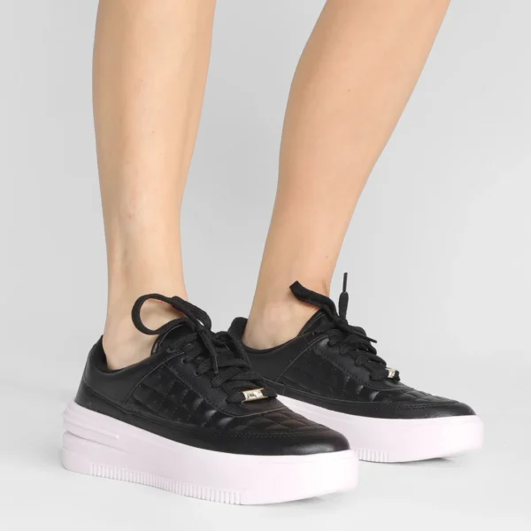 Tênis Vizzano Casual Bicolor Feminino - Preto - Imagem 5