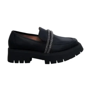 Mocassim Feminino Vizzano Zebra Tratorado Preto - Preto