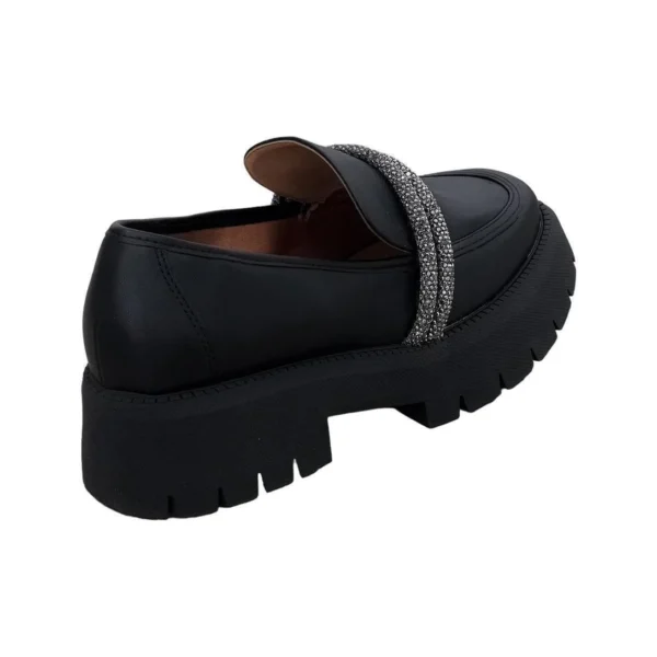 Mocassim Feminino Vizzano Zebra Tratorado Preto - Preto - Imagem 4