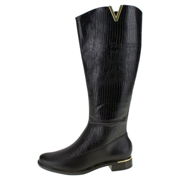 Bota Feminina Cano Alto Vizzano - 3077114 PRETO/CROCO 34 - Imagem 2