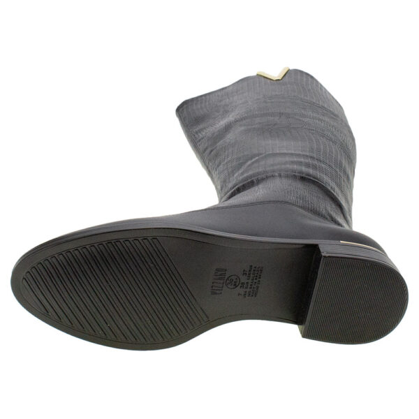 Bota Feminina Cano Alto Vizzano - 3077114 PRETO/CROCO 34 - Imagem 5