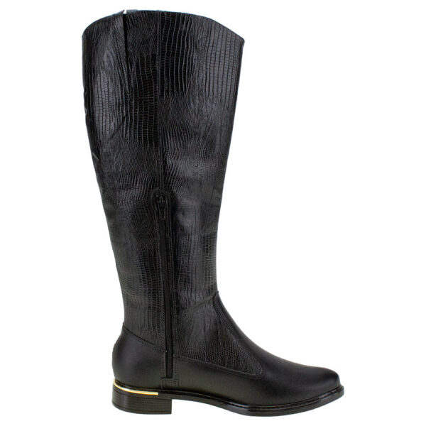Bota Feminina Cano Alto Vizzano - 3077114 PRETO/CROCO 34 - Imagem 3