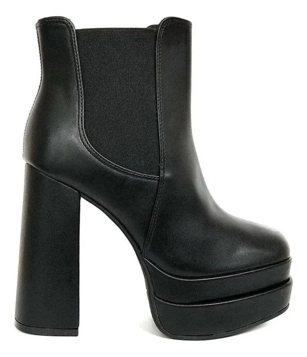 Bota Vizzano Meia Pata Double Salto Grosso Cano Curto