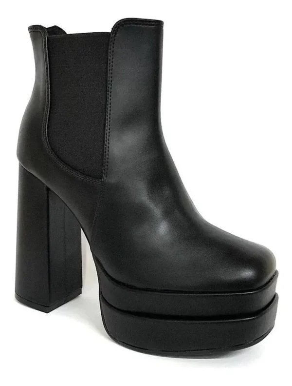 Bota Vizzano Meia Pata Double Salto Grosso Cano Curto - Imagem 6