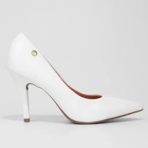Scarpin Vizzano Salto Alto Bico Fino - Branco
