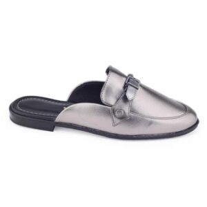 Mule Fem Vizzano 1376.112 metalizado premium grafite fivela - Grafite