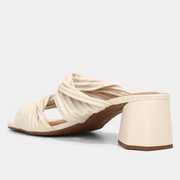 Tamanco Vizzano Textura Salto Bloco - Off White - Imagem 3