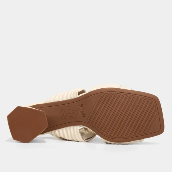 Tamanco Vizzano Textura Salto Bloco - Off White - Imagem 5