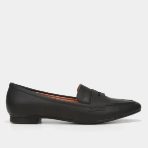 Mocassim Vizzano Bico Fino Feminino - Preto