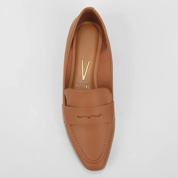 Mocassim Vizzano Bico Fino Feminino - Caramelo - Imagem 4