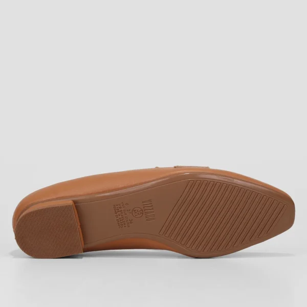 Mocassim Vizzano Bico Fino Feminino - Caramelo - Imagem 5