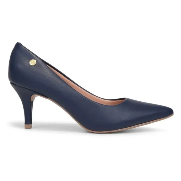 Scarpin Vizzano Feminino Salto Médio Bico Fino 1185.702 - Marinho