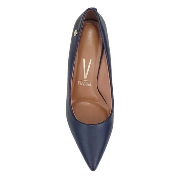 Scarpin Vizzano Feminino Salto Médio Bico Fino 1185.702 - Marinho - Imagem 4