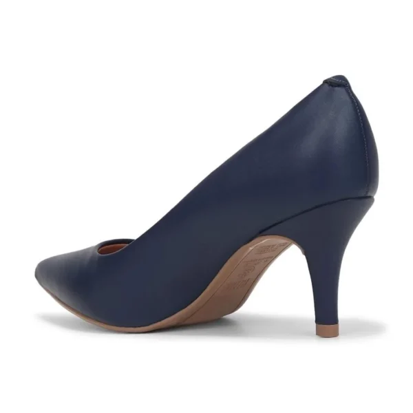 Scarpin Vizzano Feminino Salto Médio Bico Fino 1185.702 - Marinho - Imagem 3