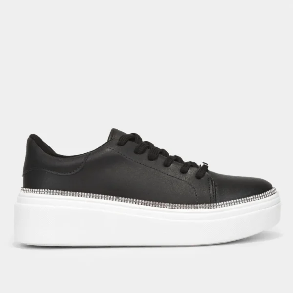 Tênis Vizzano Strass Feminino - Preto + Prata