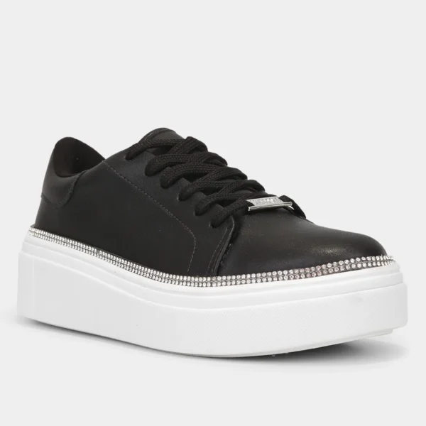 Tênis Vizzano Strass Feminino - Preto + Prata - Imagem 2