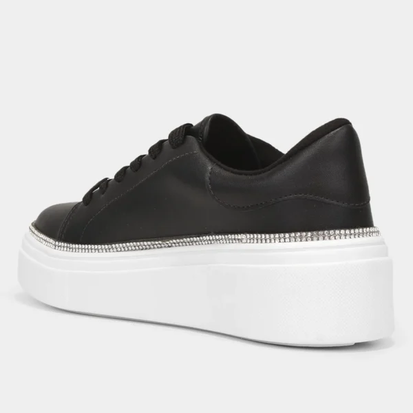 Tênis Vizzano Strass Feminino - Preto + Prata - Imagem 3