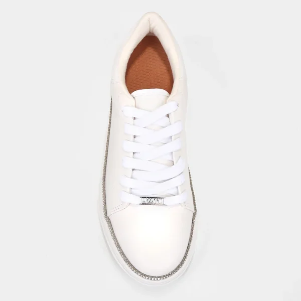 Tênis Vizzano Strass Feminino - Branco + prata - Imagem 4