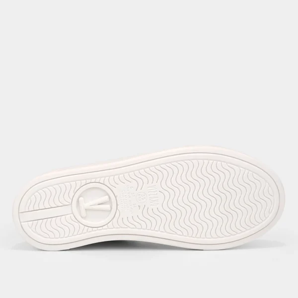 Tênis Vizzano Flatform Strass Feminino - Branco + dourado - Imagem 5