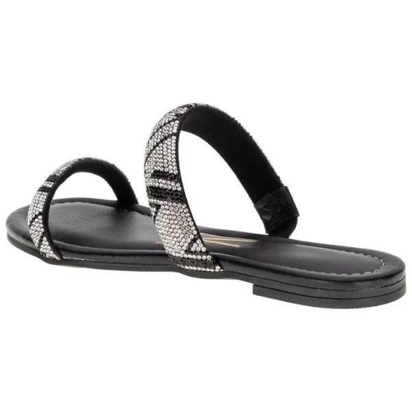 Sandália Feminina Rasteira Vizzano - Preto - Imagem 3