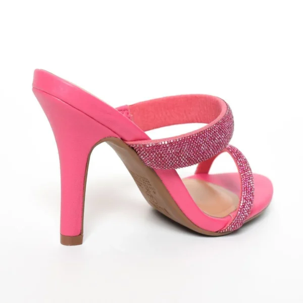 Tamanco Vizzano Tiras Strass Salto Alto - Pink - Imagem 4