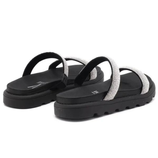 Tamanco Vizzano Flatform Tiras Brilho Feminino - Preto - Imagem 4