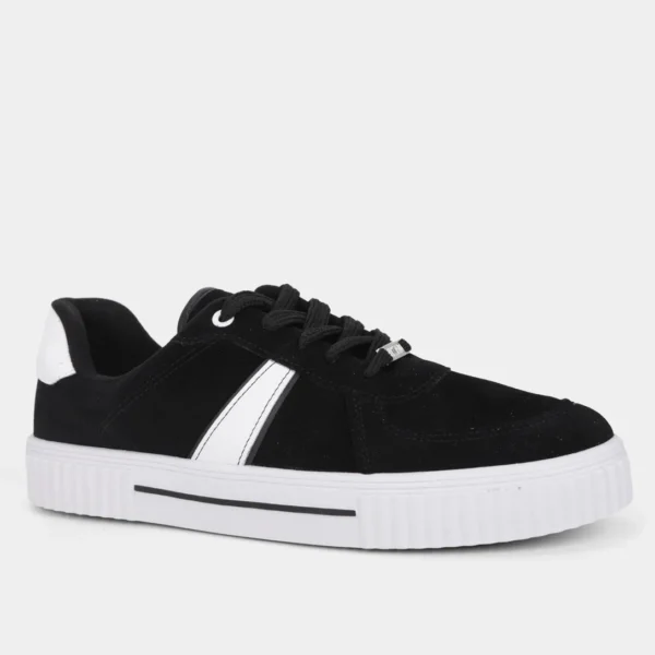 Tênis Vizzano Casual Feminino - Preto + Branco - Imagem 2