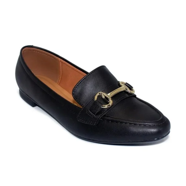 Mocassim Vizzano Feminino Enfeite 1351.106 - Preto - Imagem 2