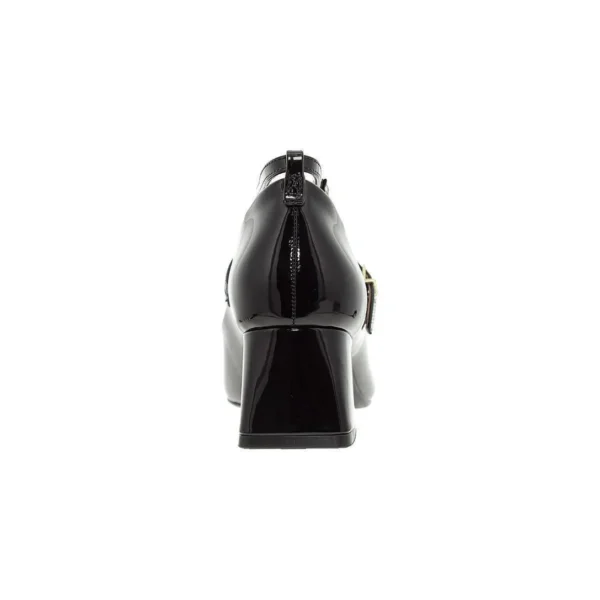 Sapato Vizzano 1423.102 Salto Grosso Mary Jane Boneca Verniz Feminino - Preto - Imagem 3