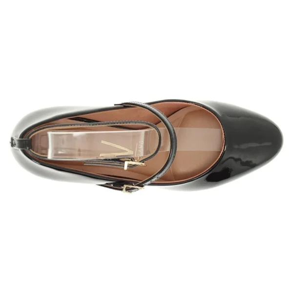 Sapato Vizzano 1423.102 Salto Grosso Mary Jane Boneca Verniz Feminino - Preto - Imagem 6