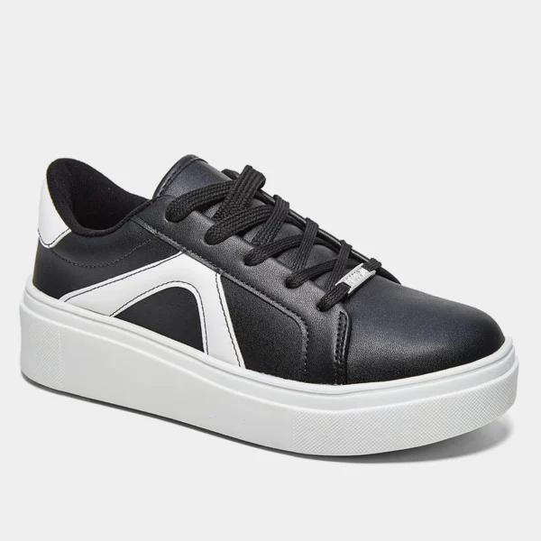 Tênis Vizzano Básico Casual Feminino - Preto - Imagem 2